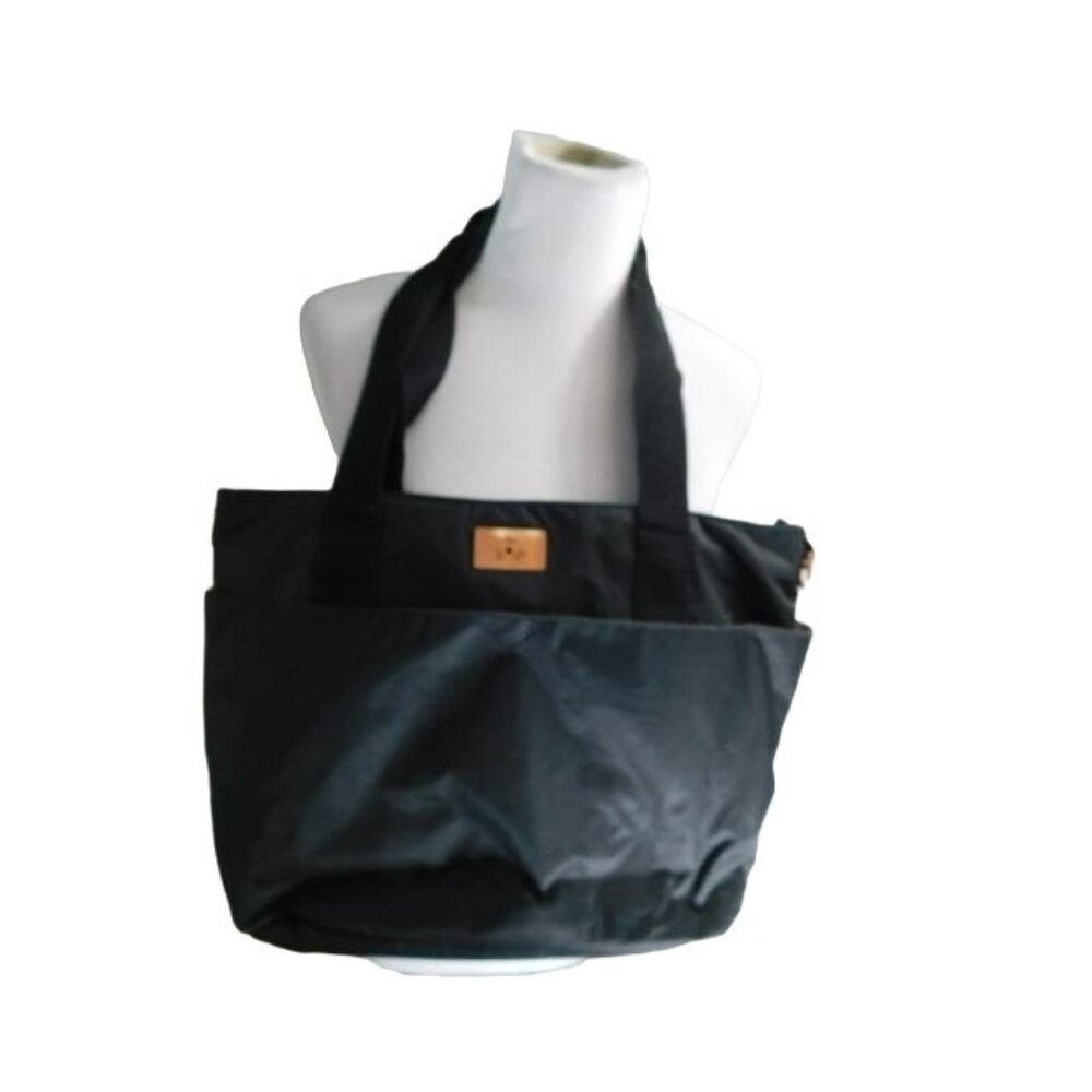 Ju Ju Be Jujube Black Unisex Diaper Bag Baby Changing Pad Hooks EUC